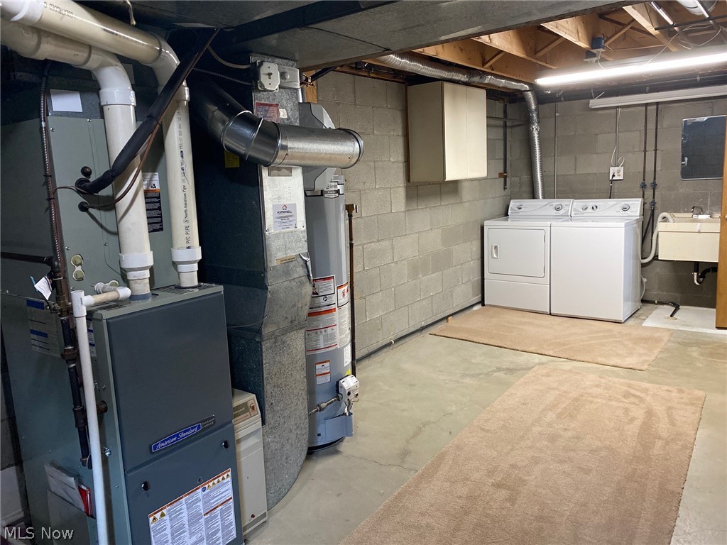 309 Leatherman Road Wadsworth, OH 44281 - Photo 24 of 29 Laundry area in unfinshed side of basement.