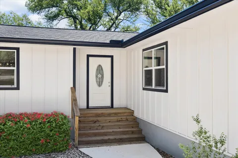 a front view of a house