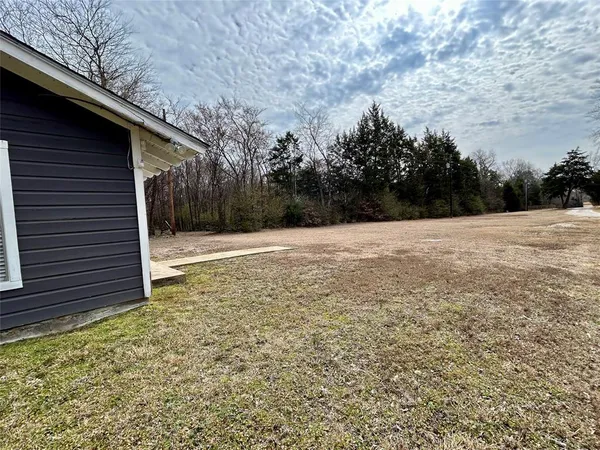 a backyard of a house