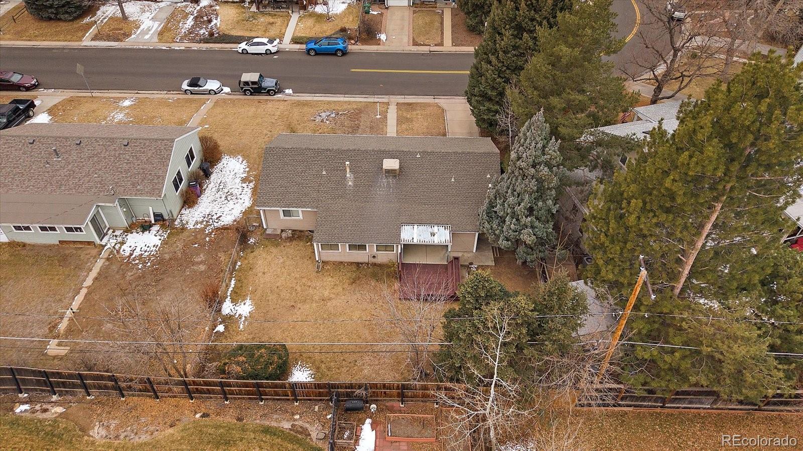 2510 South Cherry Street Denver, CO 80222 - Photo 27 of 37 an aerial view of a house with a yard