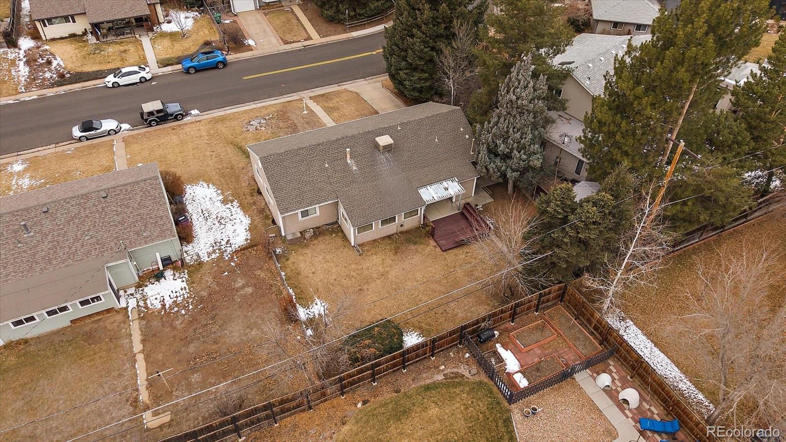 2510 South Cherry Street Denver, CO 80222 - Photo 32 of 37 an aerial view of a house with a yard