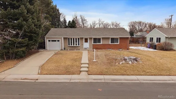front view of a house with yard