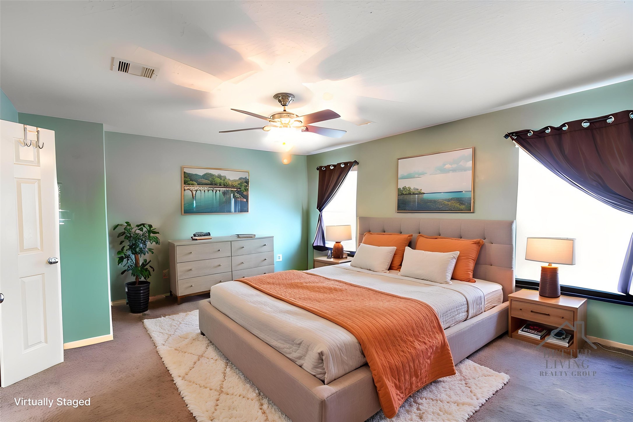 921 Sage Street Baytown, TX 77521 - Photo 20 of 38 VIRTUALLY STAGED PRIMARY BEDROOM