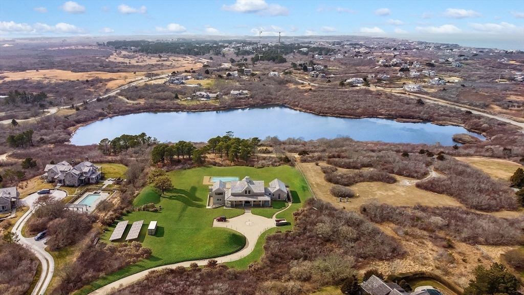 10 Maxey Pond Road Nantucket, MA 02554 - Photo 34 of 35 an aerial view of residential houses with outdoor space