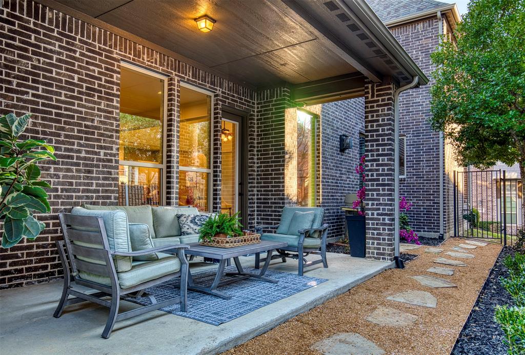 5904 Rutland Road McKinney, TX 75070 - Photo 28 of 40 View of patio / terrace featuring an outdoor living space
