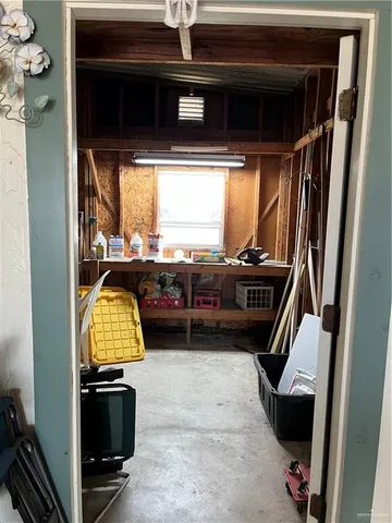 a view of storage and utility