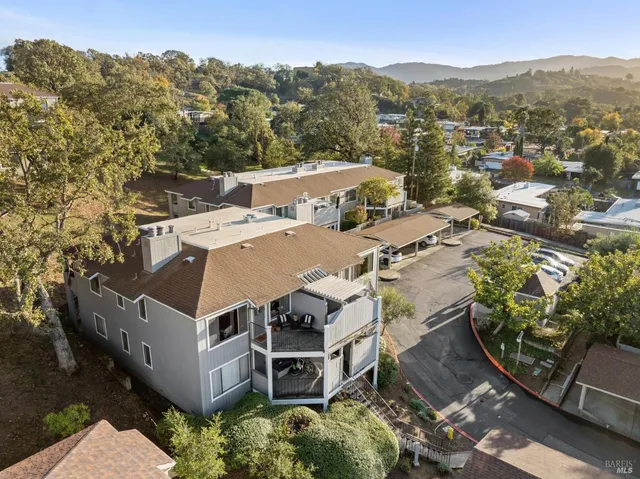 a view of a city with tall buildings