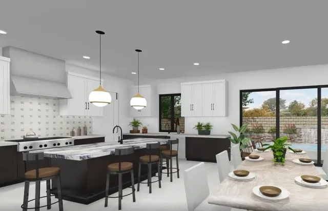 a view of a glass door