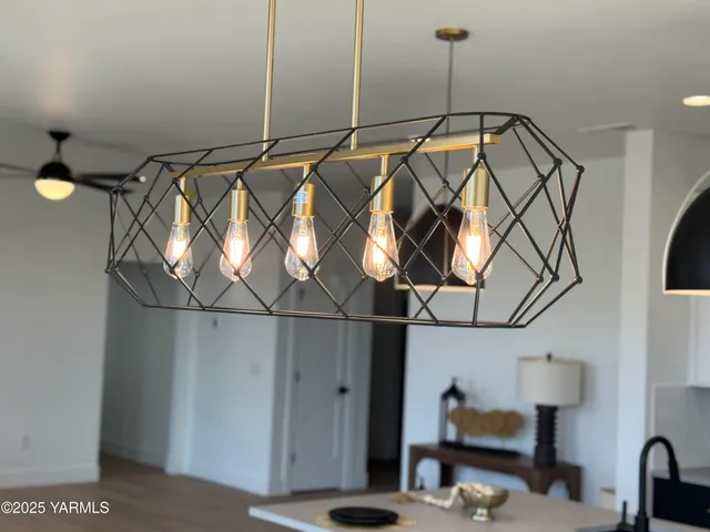 a close up of a blue counter top