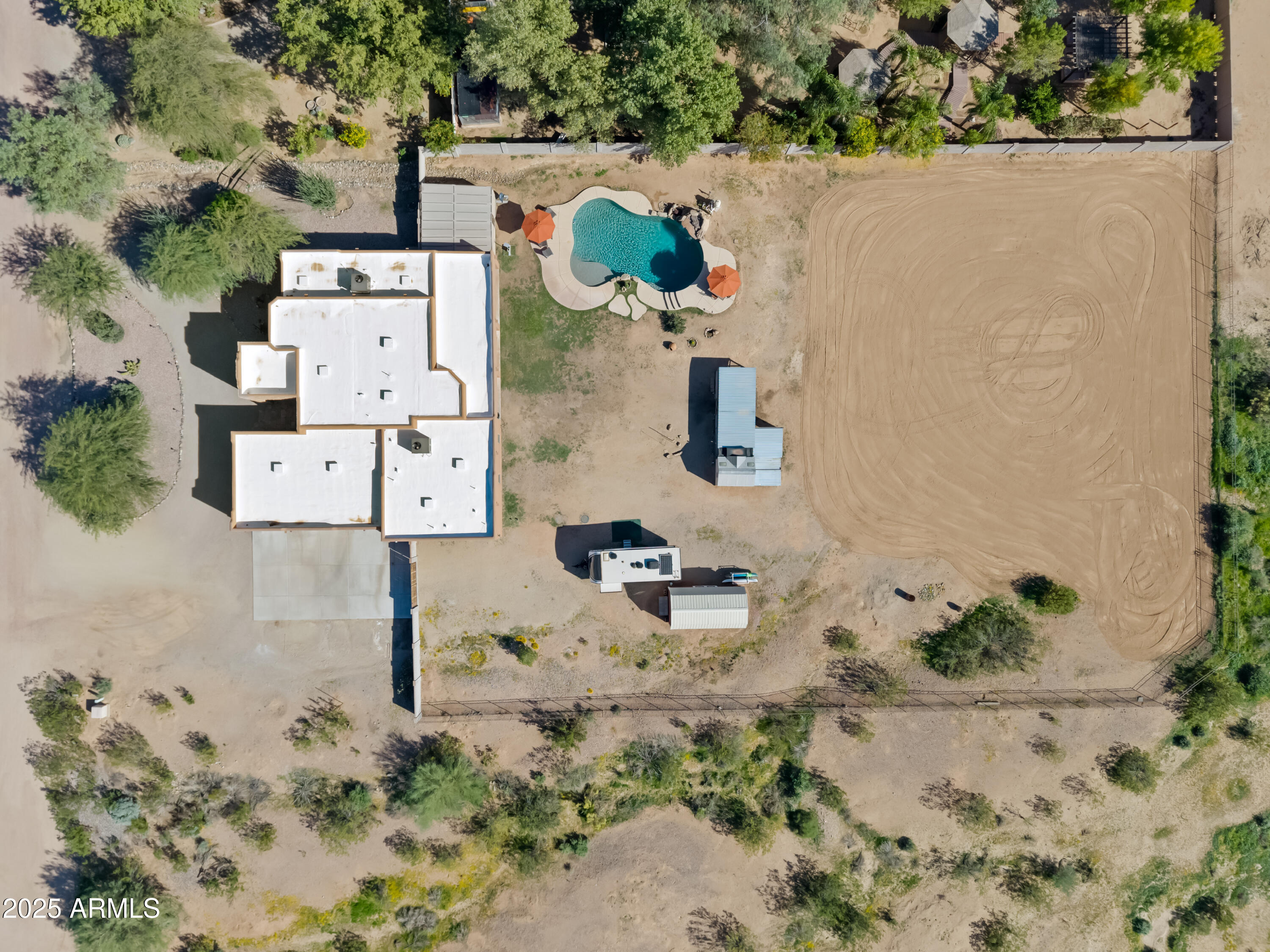 30826 North Crozier Road Wittmann, AZ 85361 - Photo 58 of 65 an aerial view of a house
