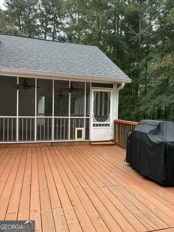 a view of a house with wooden floor