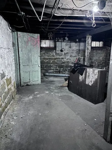 a kitchen with lots of storage and utility