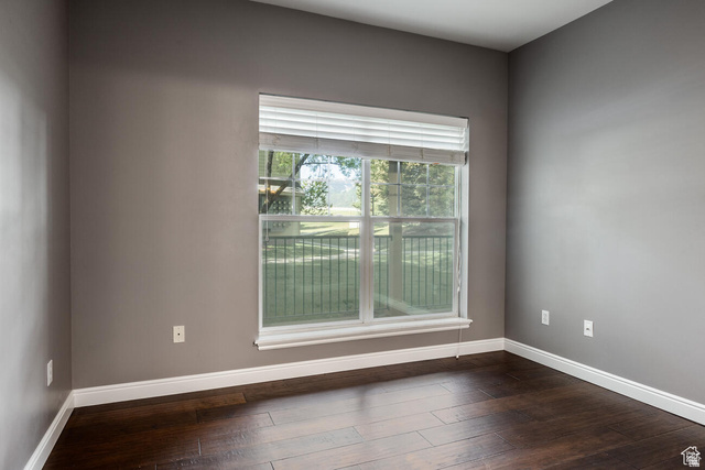 900 Bitner Road, Unit M 17 Park City, UT 84098 - Photo 17 of 29 Empty room featuring dark wood finished floors