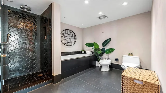 a view of a very nice looking dining room with a couch