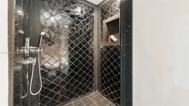 a close view of water heater room