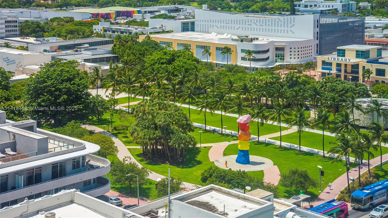 101 20th Street, Unit 2102 Miami Beach, FL 33139 - Photo 40 of 40 a aerial view of multiple houses with yard
