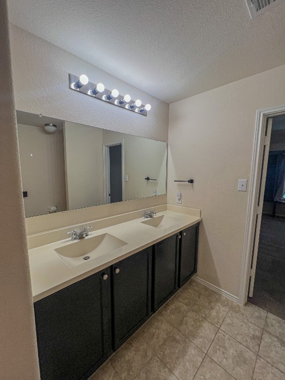 324 Druse Lane Jarrell, TX 76537 - Photo 26 of 29 a spacious bathroom with a double vanity sink and a mirror