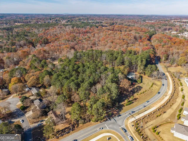 an aerial view of a city