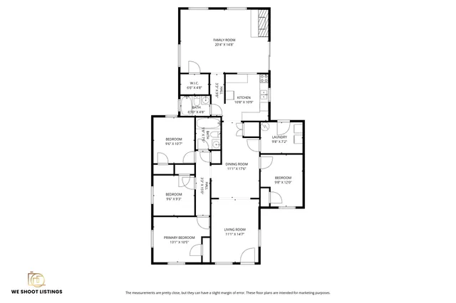 a picture of a room with a white wall and a picture