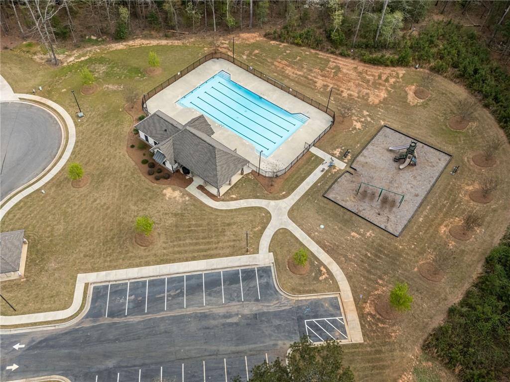 4575 Birch Way Loganville, GA 30052 - Photo 40 of 40 an aerial view of a house having swimming pool