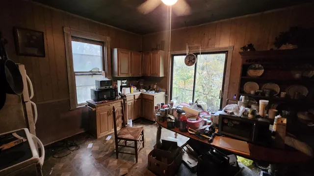 a room with furniture washer and dryer