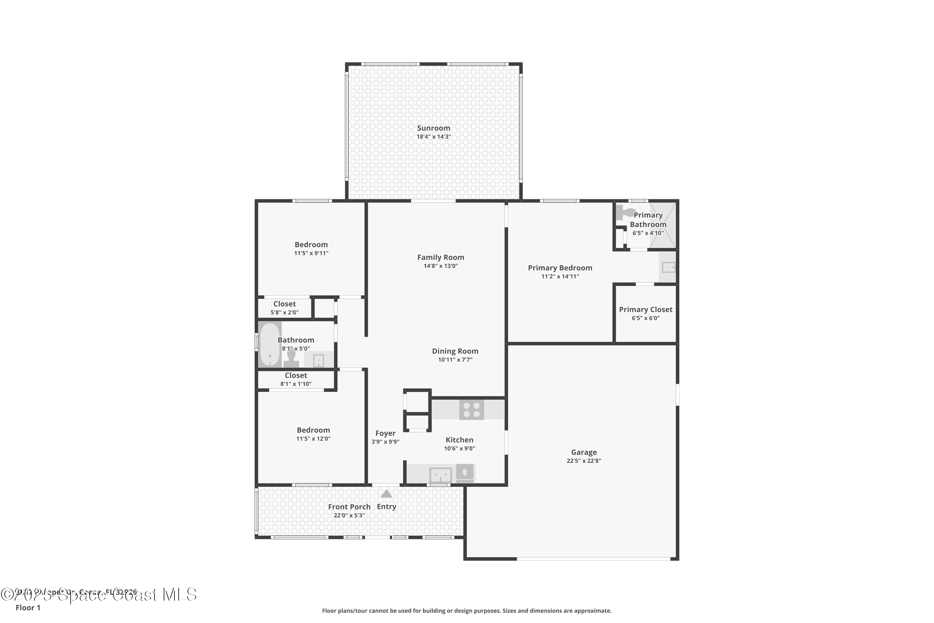 3837 Parapet Drive Cocoa, FL 32926 - Photo 42 of 42 a picture of floor plan