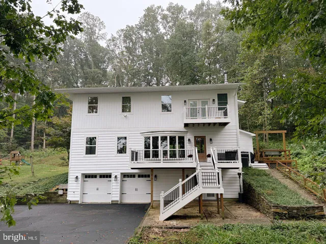 a view of a house with a balcony