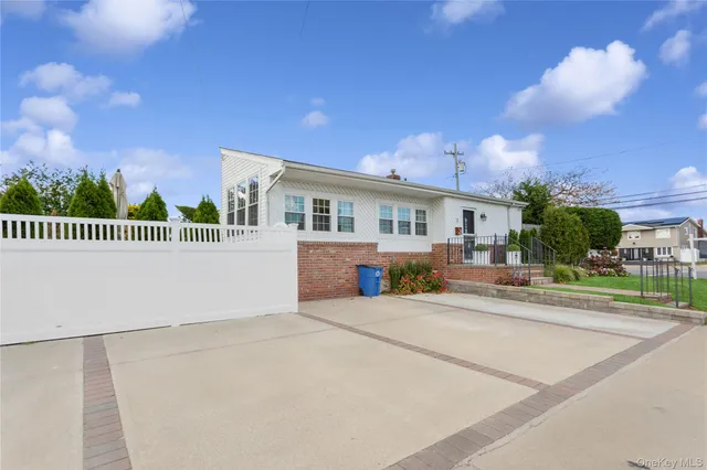 a view of a house with a patio