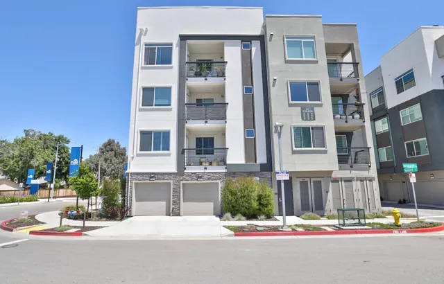 a view of a city that has tall buildings