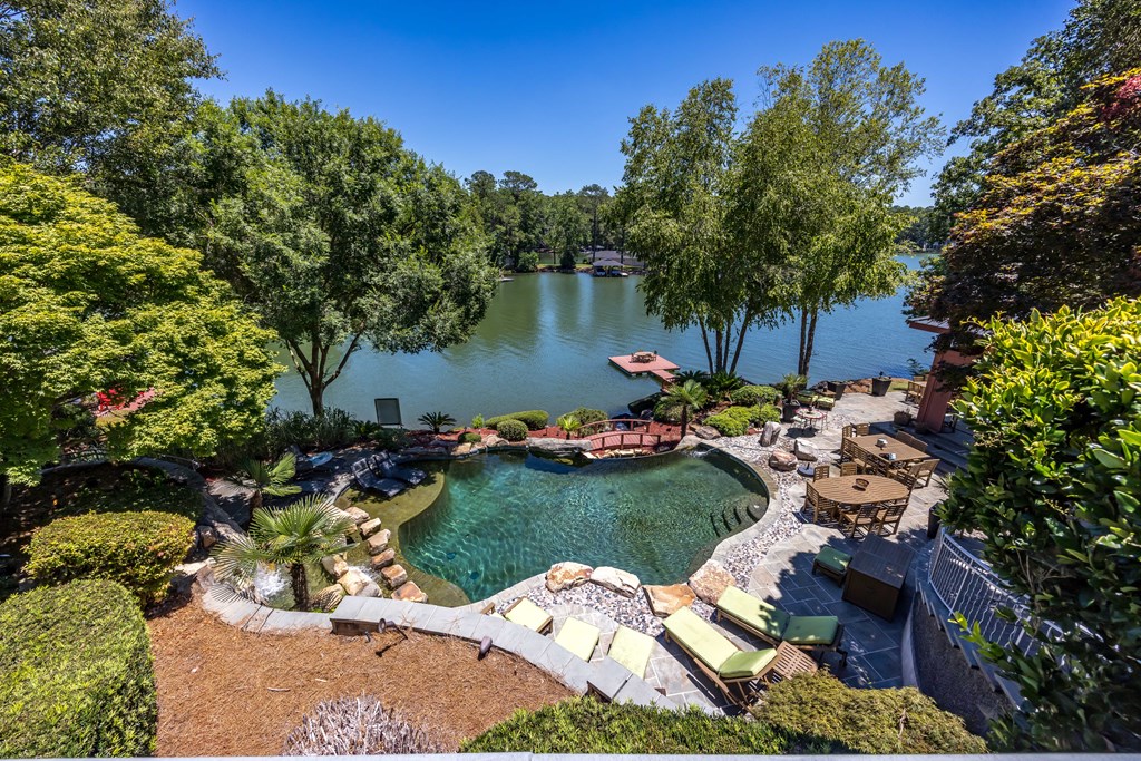 5 Odom Drive Hamilton, GA 31811 - Photo 27 of 89 an aerial view of a house with a garden and lake view