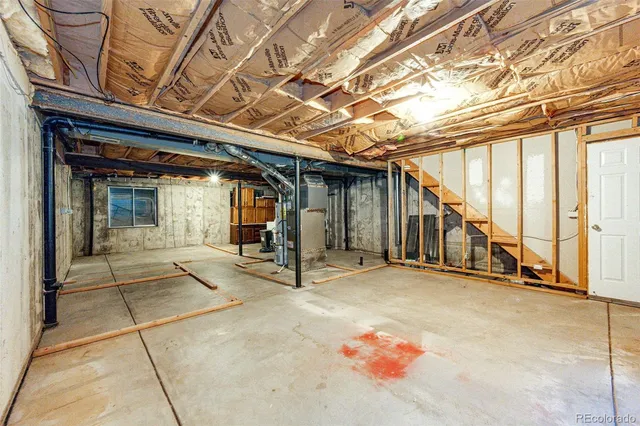 a view of a porch with wooden floor