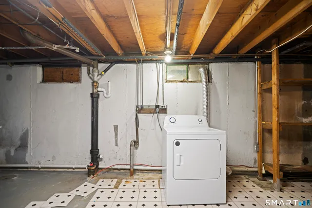 a view of storage and utility room