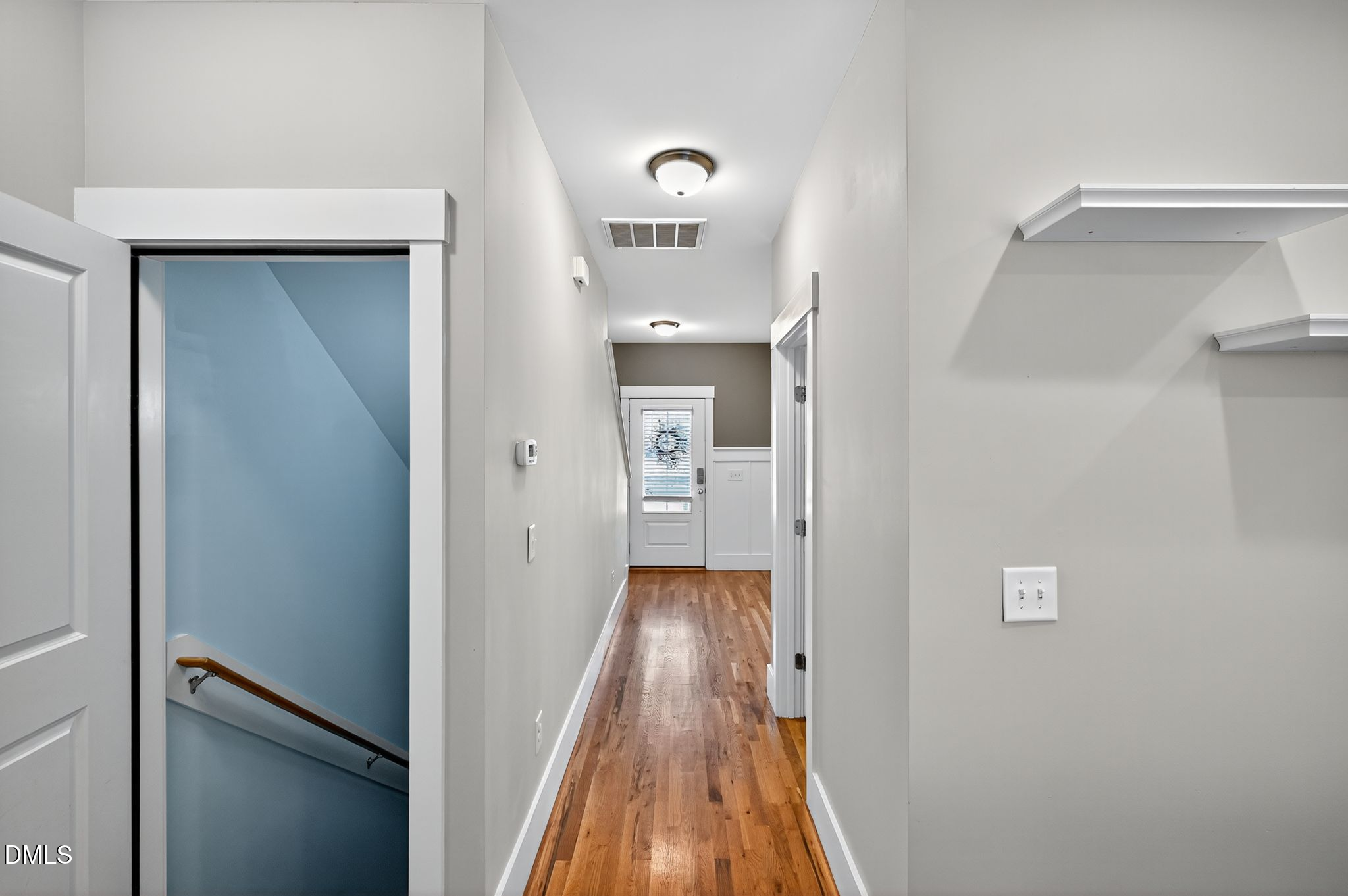 44 Owen Towne Road Chapel Hill, NC 27516 - Photo 48 of 64 a view of a hallway with wooden floor