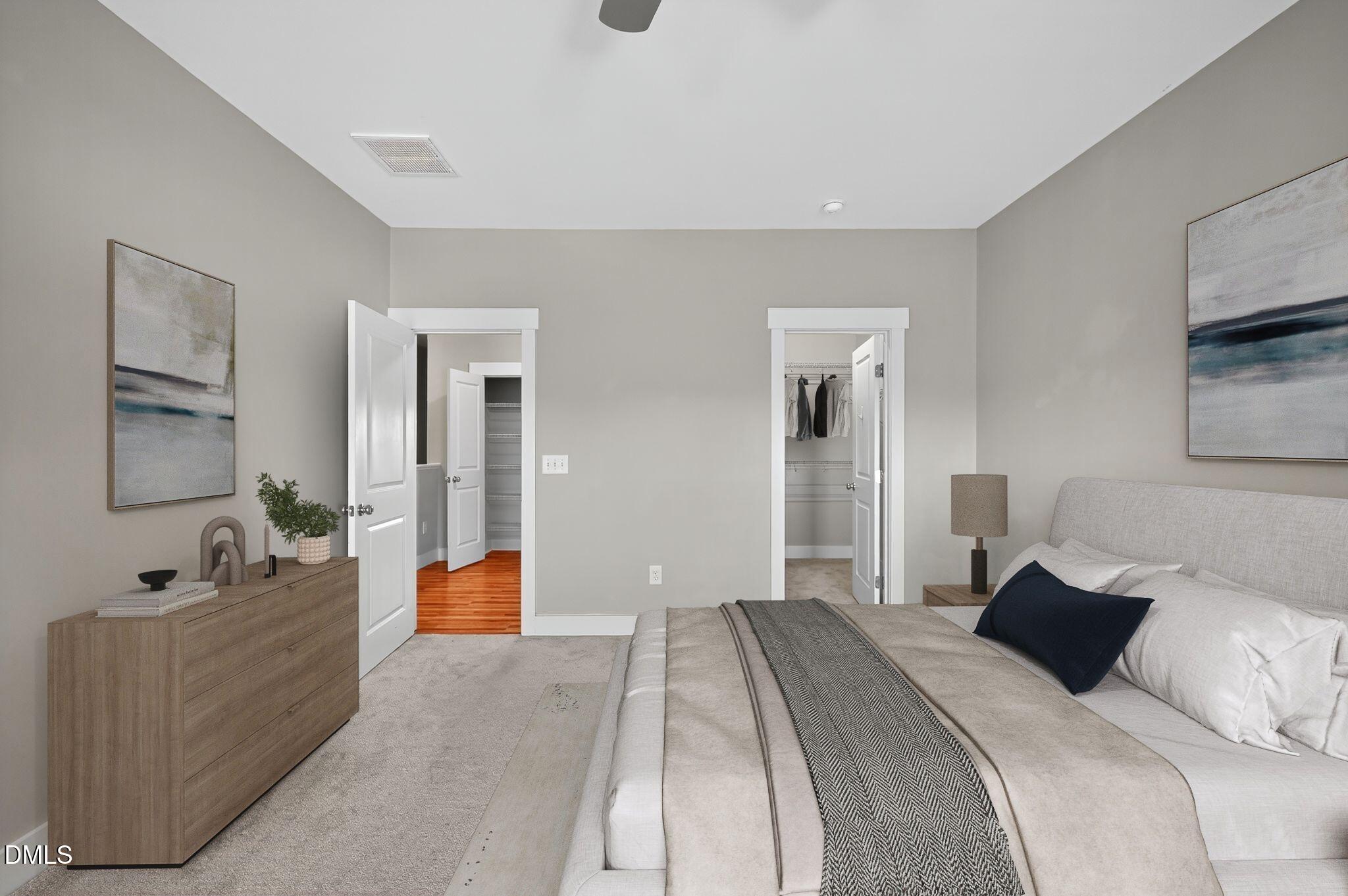 44 Owen Towne Road Chapel Hill, NC 27516 - Photo 20 of 64 a bedroom with bed and furniture