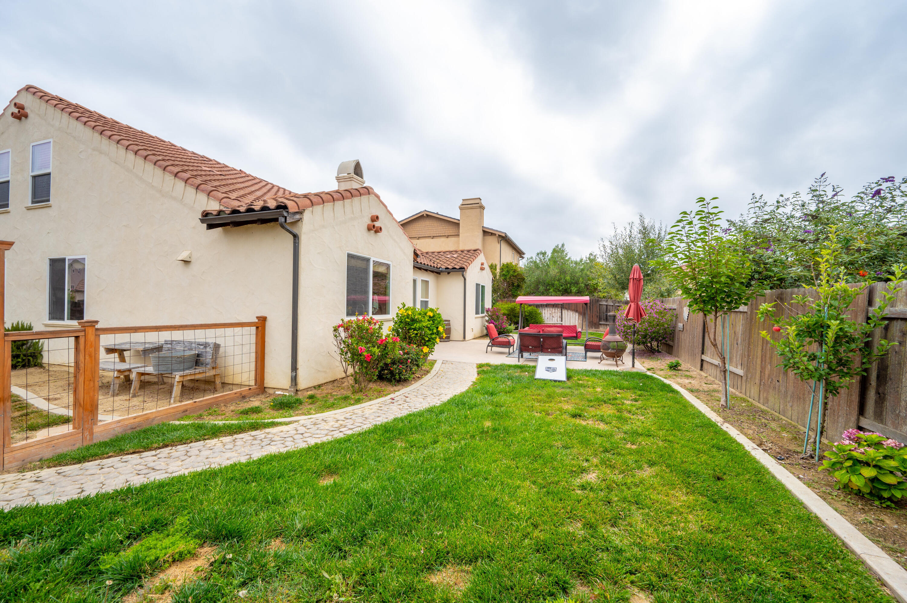 529 Palomar Circle Lompoc, CA 93436 - Photo 39 of 42 a front view of house with yard and outdoor seating