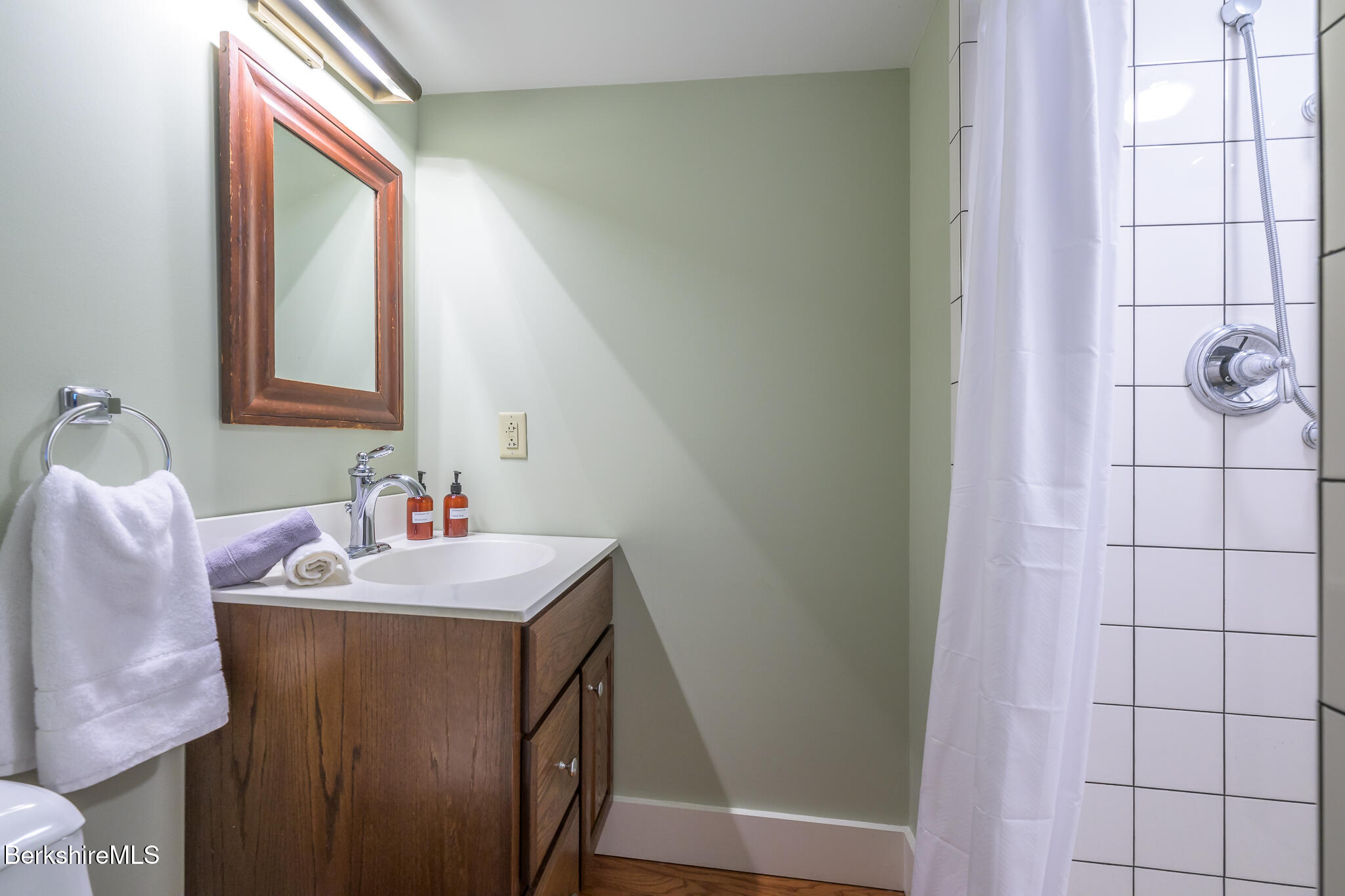 270 Hillsdale Road Egremont, MA 01230 - Photo 22 of 39 a bathroom with a sink mirror and vanity