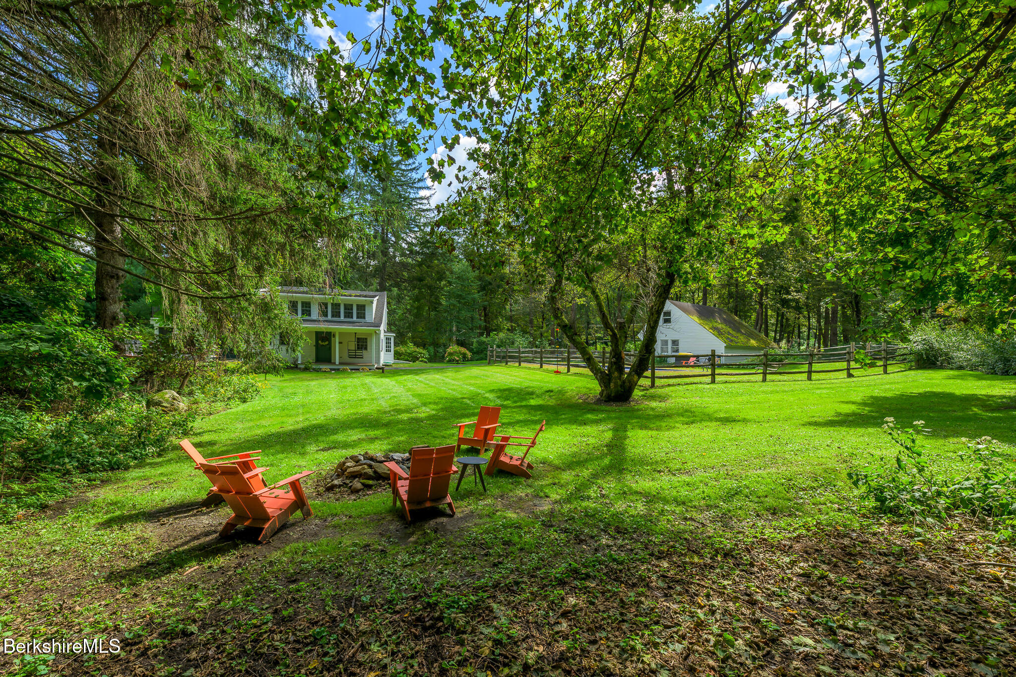 270 Hillsdale Road Egremont, MA 01230 - Photo 35 of 39 a view of a sitting area with large trees