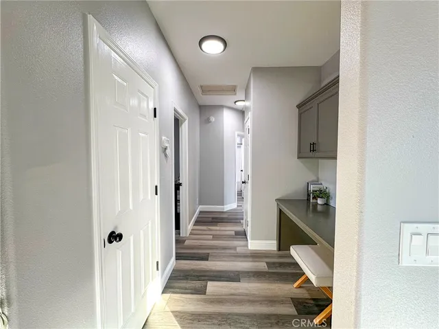 an aerial view of house with yard