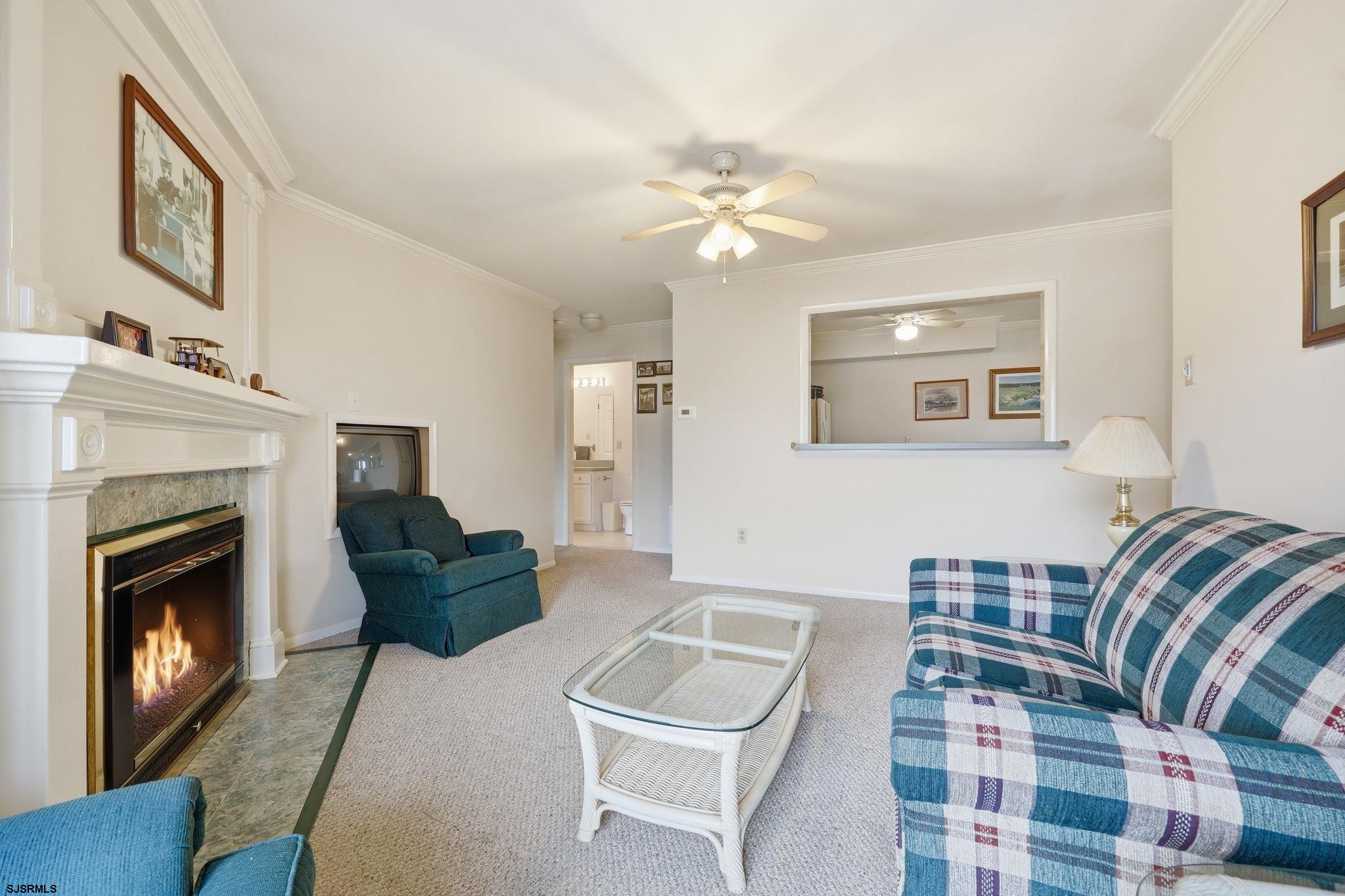 598 Mays Landing Road, Unit 202 Somers Point, NJ 08244 - Photo 10 of 23 a living room with furniture fireplace and a window