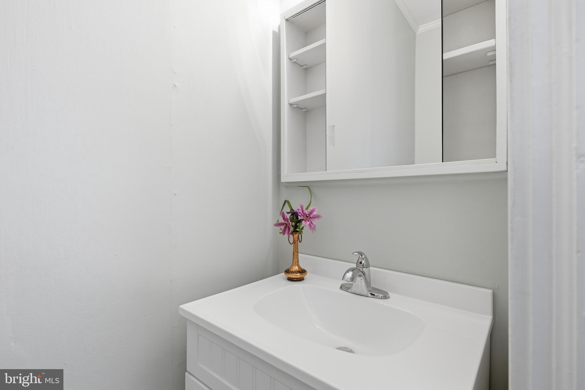 106 Main Street Preston, MD 21655 - Photo 18 of 31 a bathroom with a sink and cabinets
