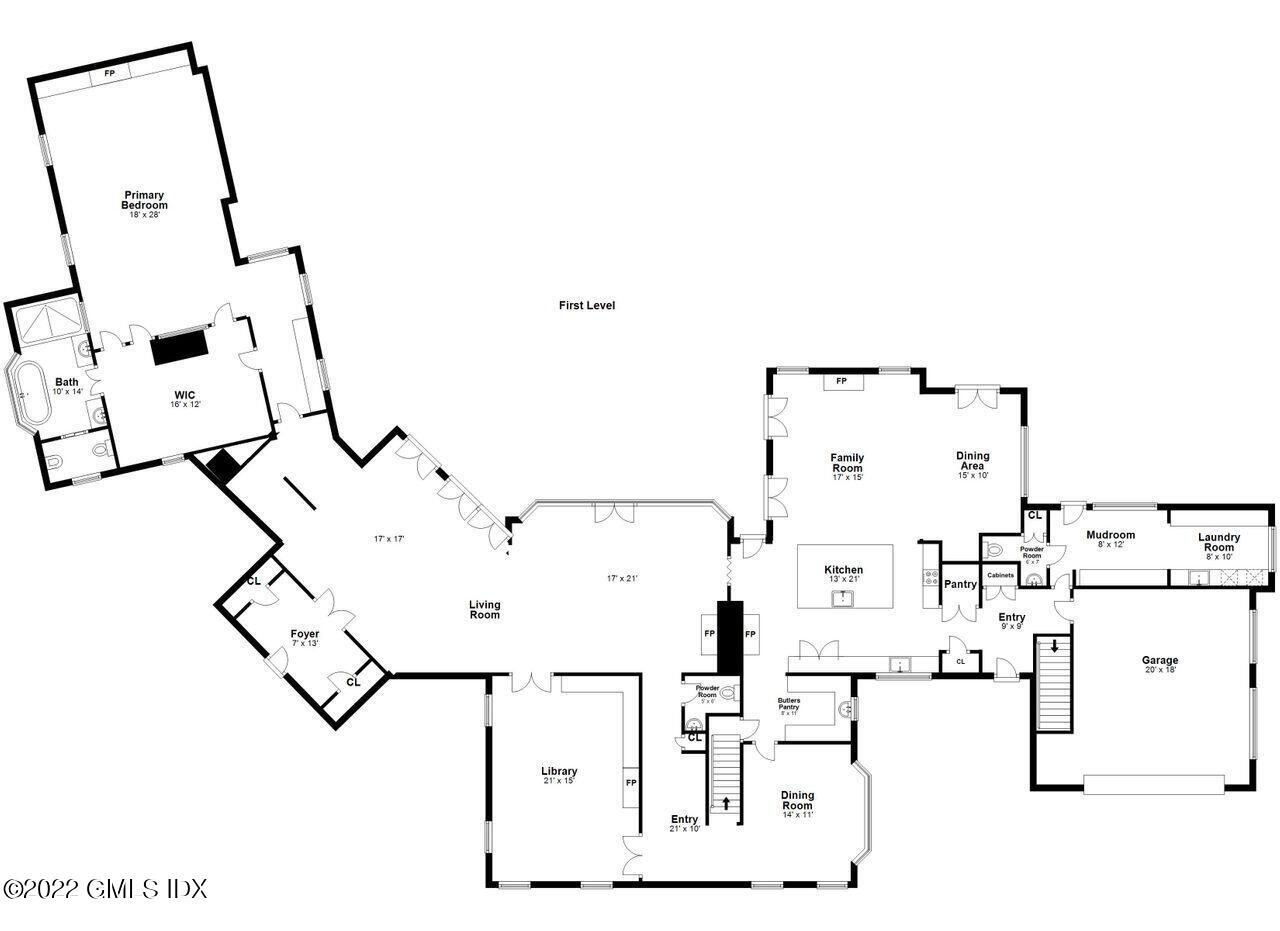 415 Round Hill Road Greenwich, CT 06831 - Photo 33 of 36 a picture of floor plan