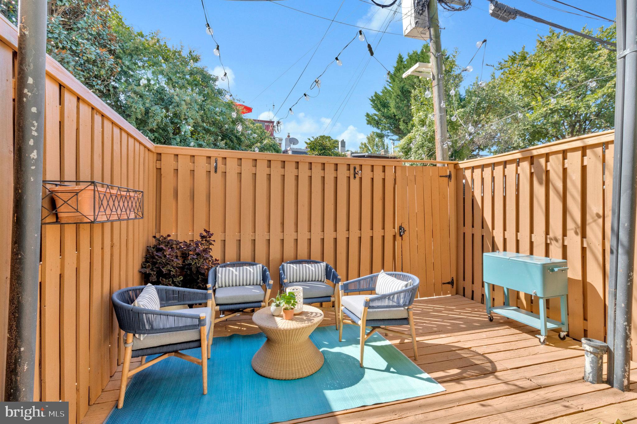 1221 Duncan Place Northeast Washington, DC 20002 - Photo 21 of 24 Back Patio for grilling and chilling
