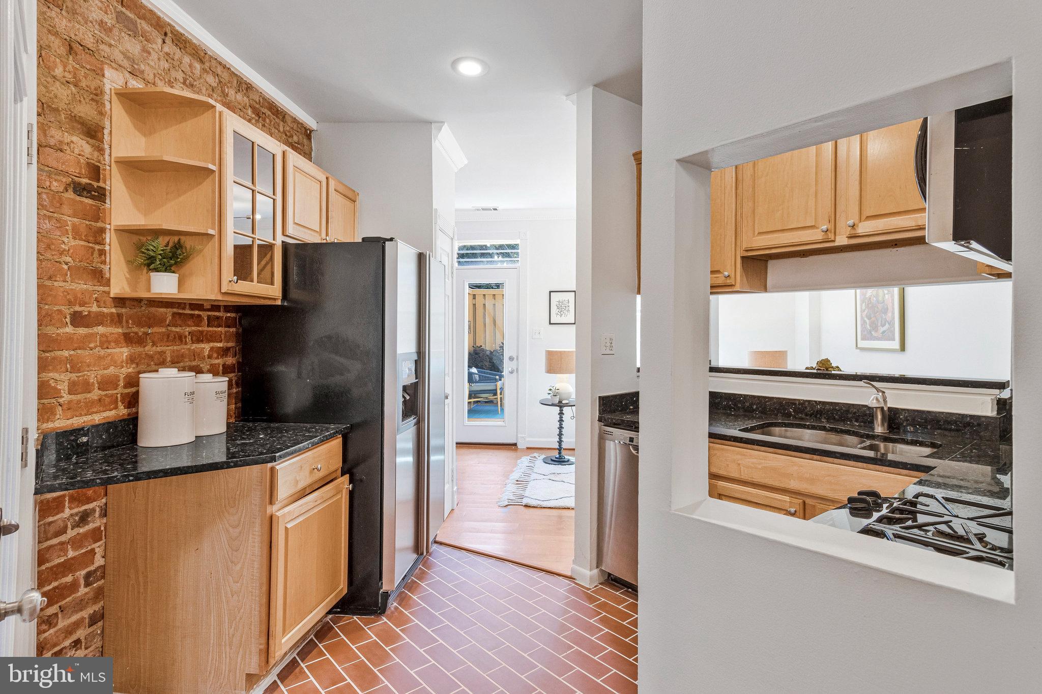 1221 Duncan Place Northeast Washington, DC 20002 - Photo 6 of 24 Kitchen-looking out the rear door