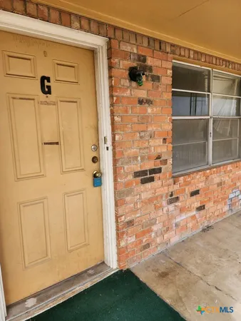 a view of front door