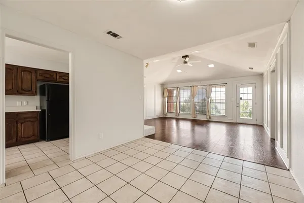 a view of an empty room