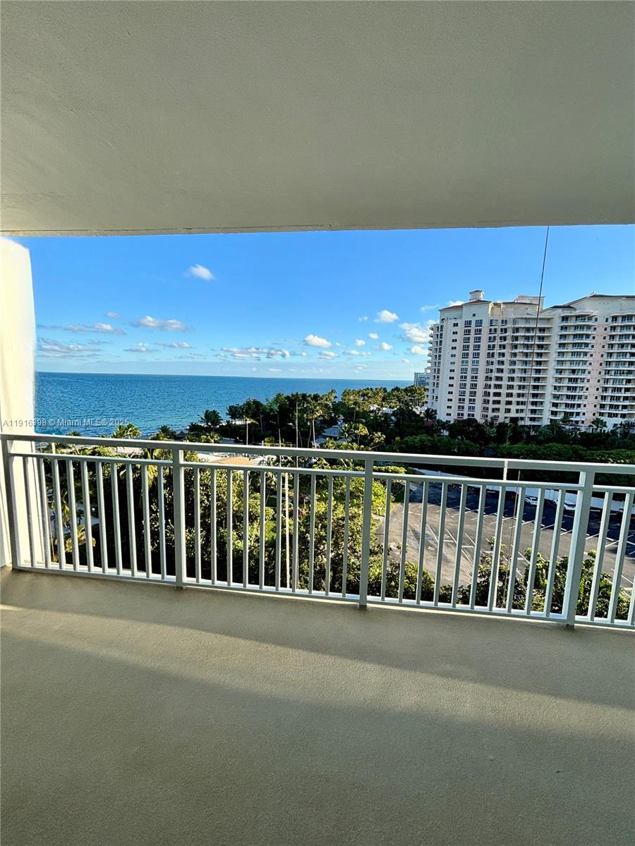 609 Ocean Drive, Unit 10H Key Biscayne, FL 33149 - Photo 9 of 21 a view of balcony with city