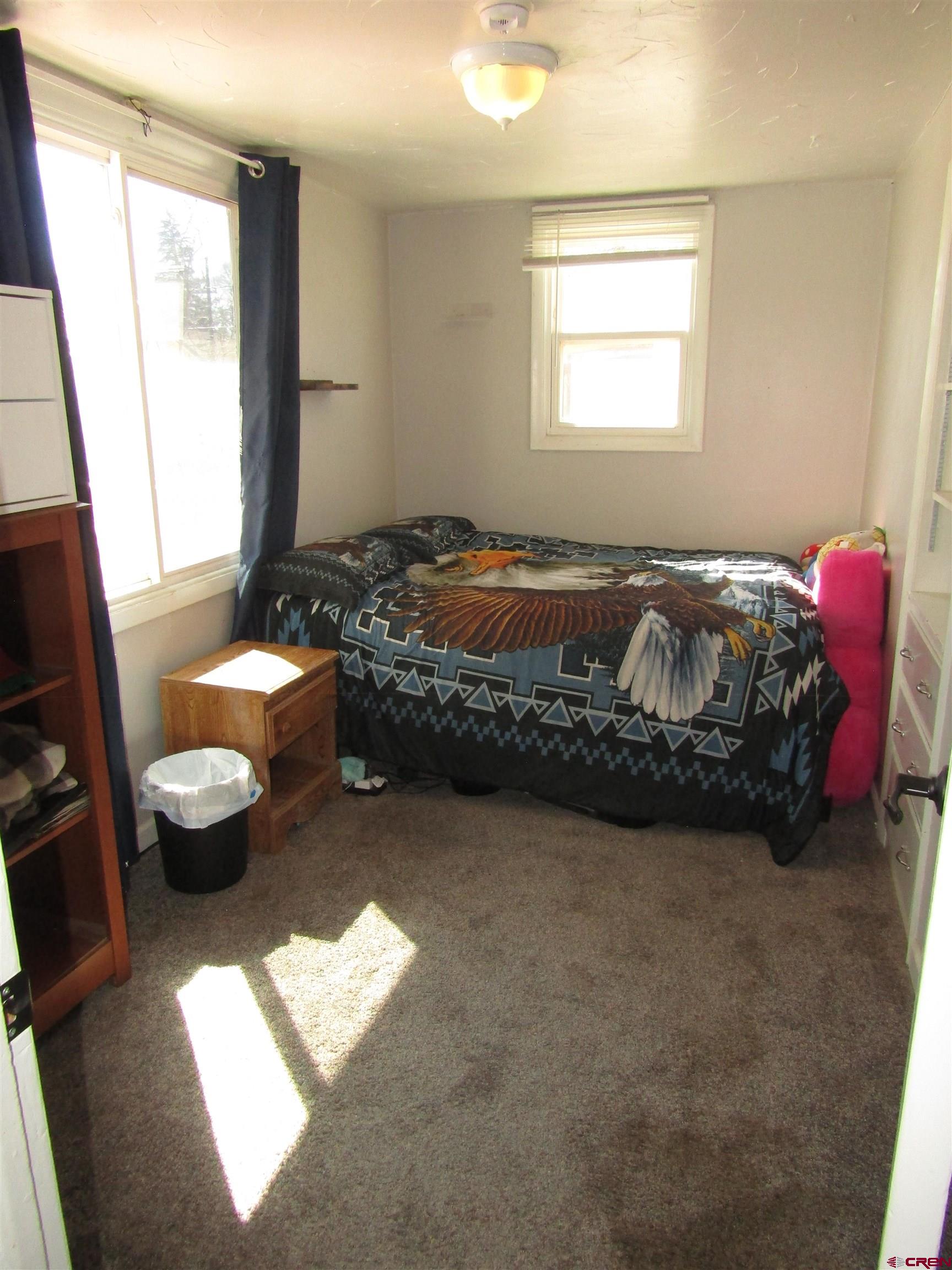 18 Morris Street Monte Vista, CO 81144 - Photo 8 of 14 a spacious bedroom with a bed couch and a window