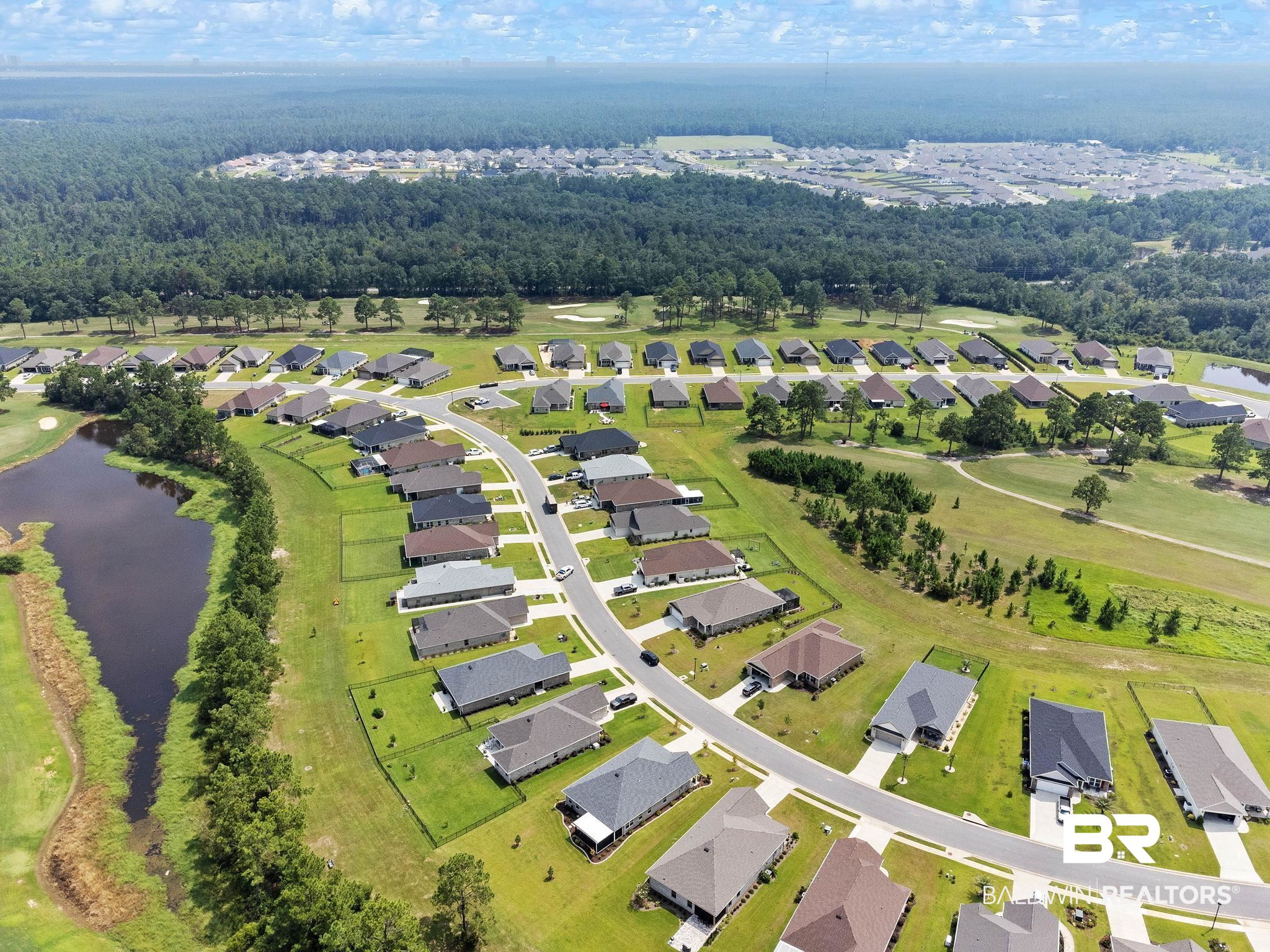 9815 Lakeview Drive Foley, AL 36535 - Photo 91 of 100 Drone / aerial view with a water view