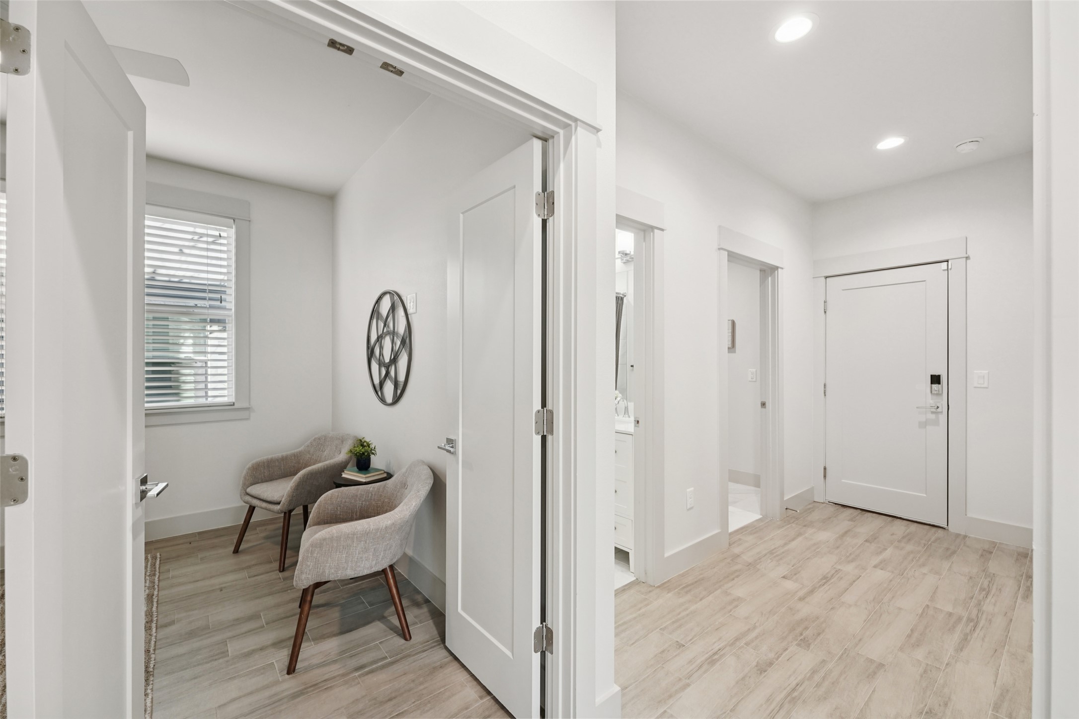 3711 Cedar Street Austin, TX 78705 - Photo 17 of 40 a view of room with furniture and wooden floor