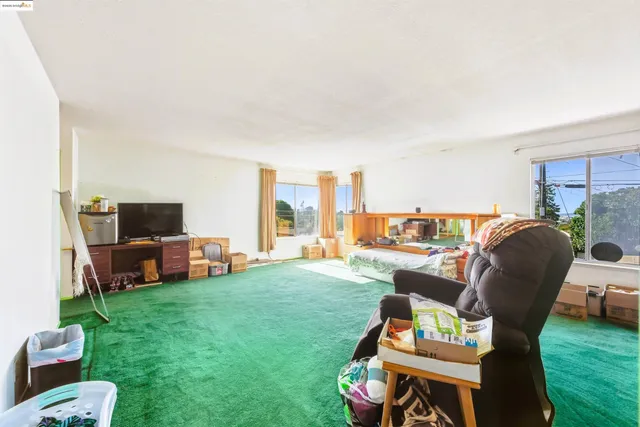 a bathroom with a sink vanity and a mirror